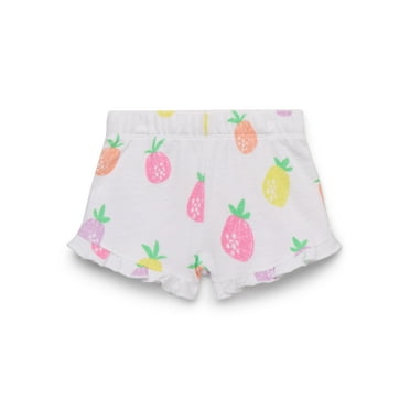 Garanimals Baby Girls Printed Knit Ruffle Shorts, Sizes 0M-24M
