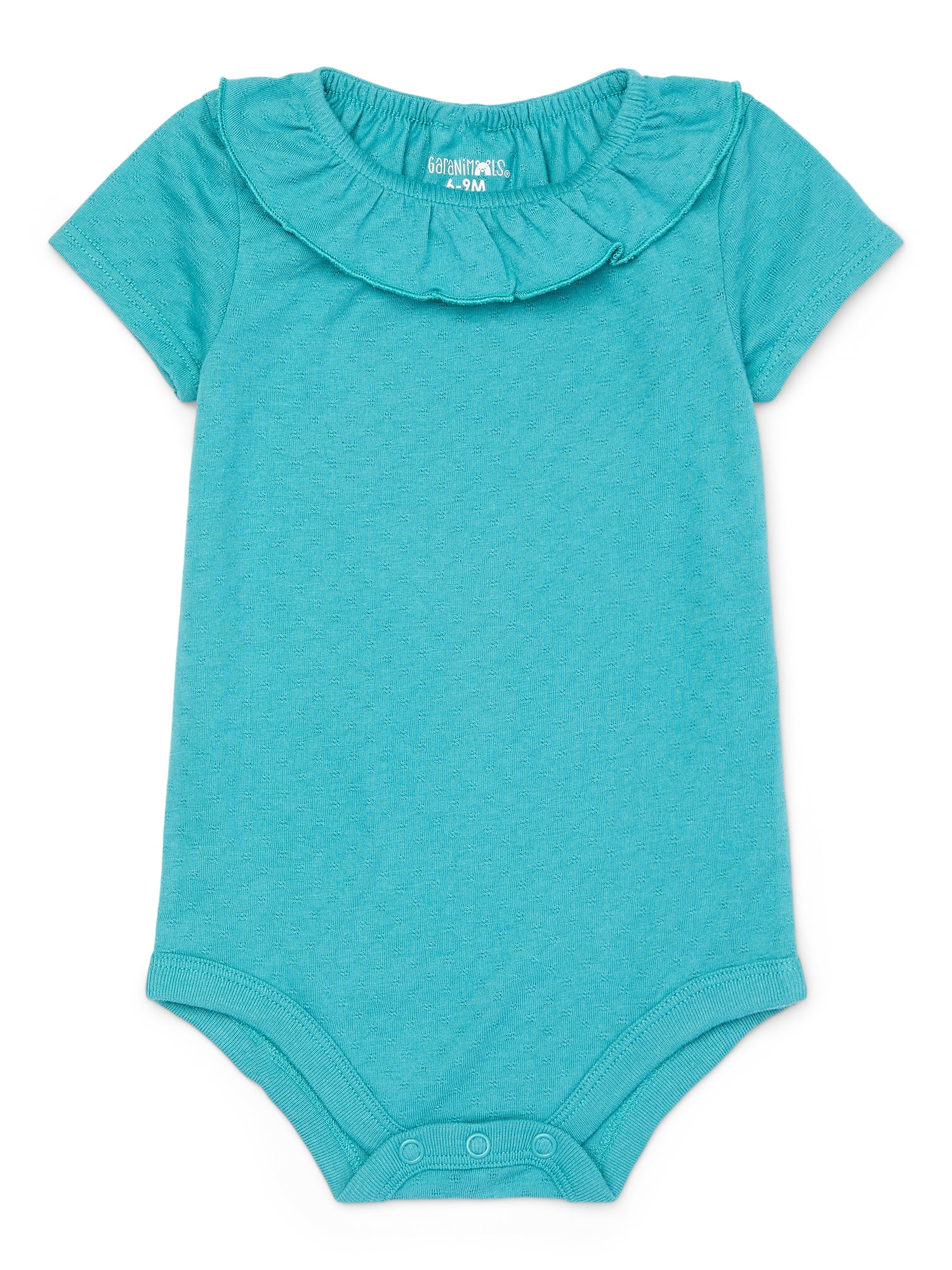 Garanimals Baby Girl Ruffle Collar Pointelle Bodysuit, Sizes 024