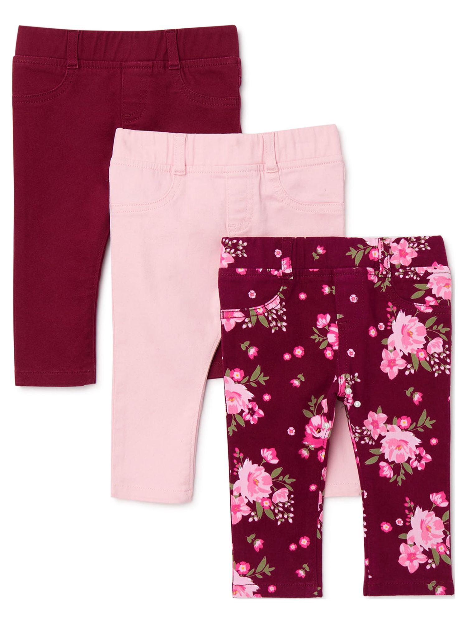 Garanimals Baby Girls' Skinny Jeans, 3Pack