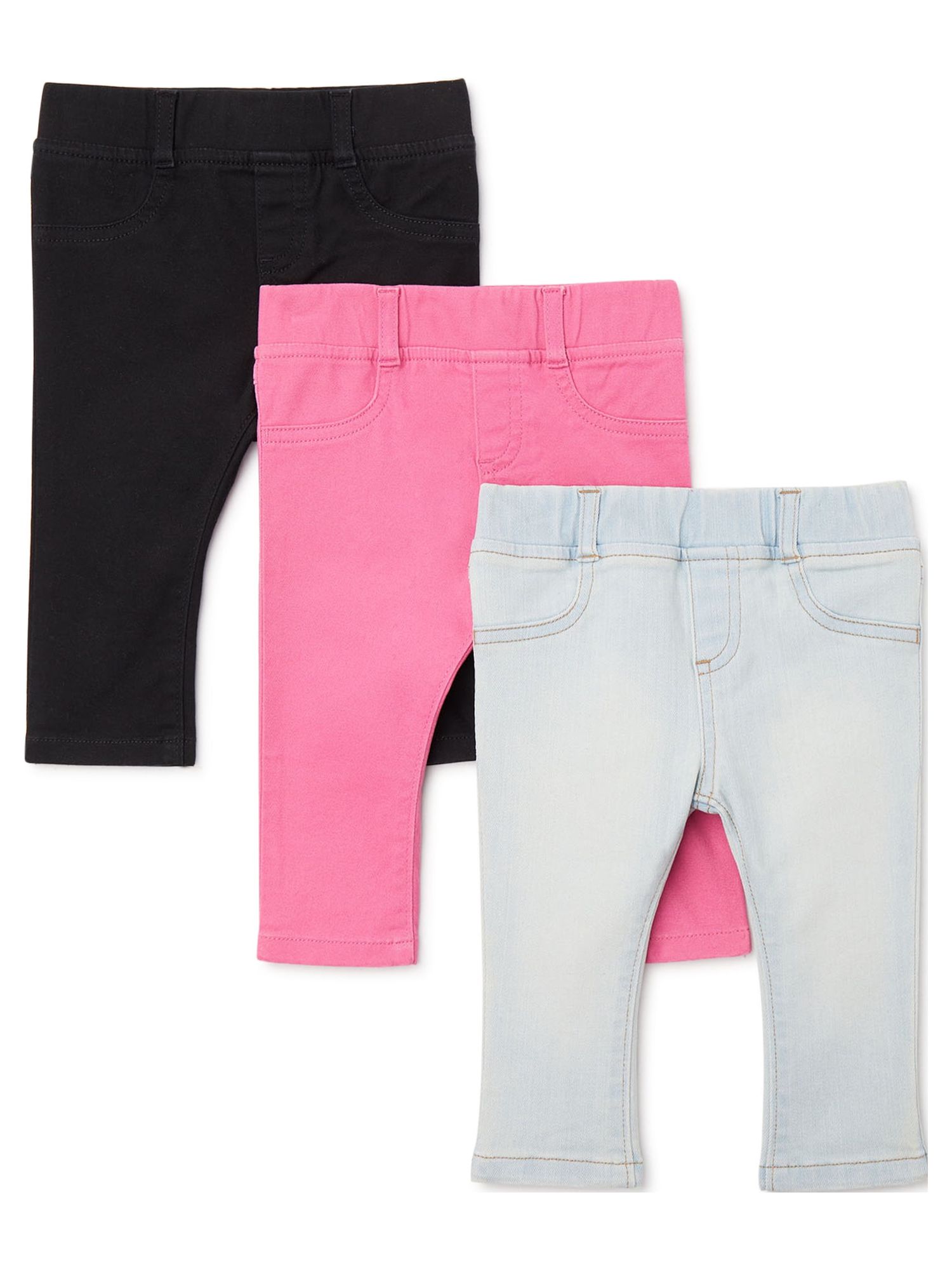 Garanimals Baby Girls' Skinny Jeans, 3-Pack - image 1 of 4