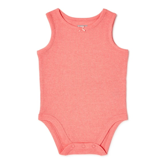 Garanimals Baby Girls Solid Tank Bodysuits