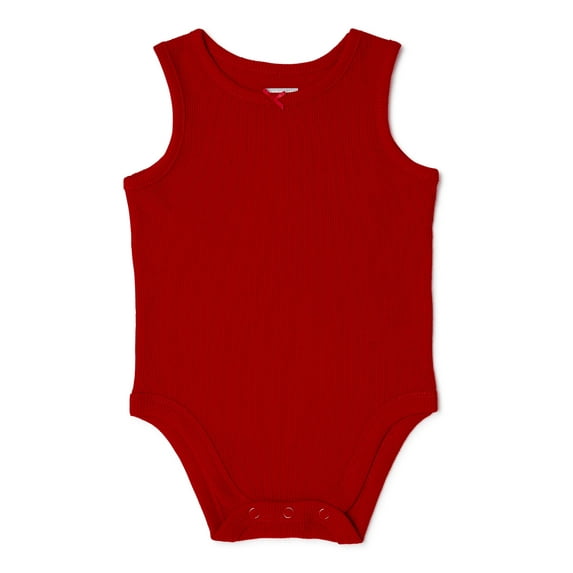 Garanimals Baby Girls Solid Tank Bodysuits
