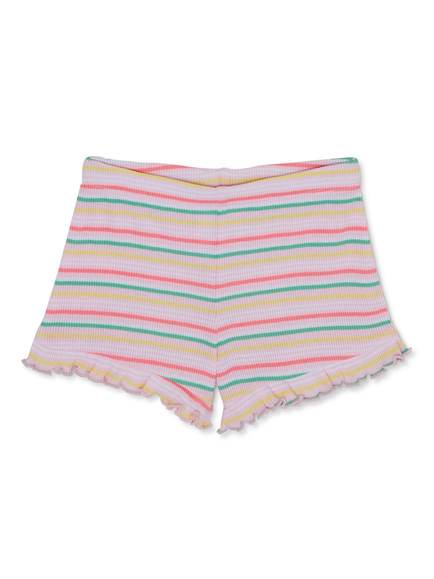Garanimals Baby Girls’ Stripe Ruffle Shorts, Sizes 024 Months