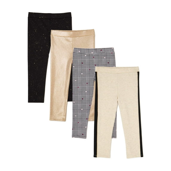 Garanimals Baby Girls & Toddler Girls Leggings, 4-Pack (12M-5T)