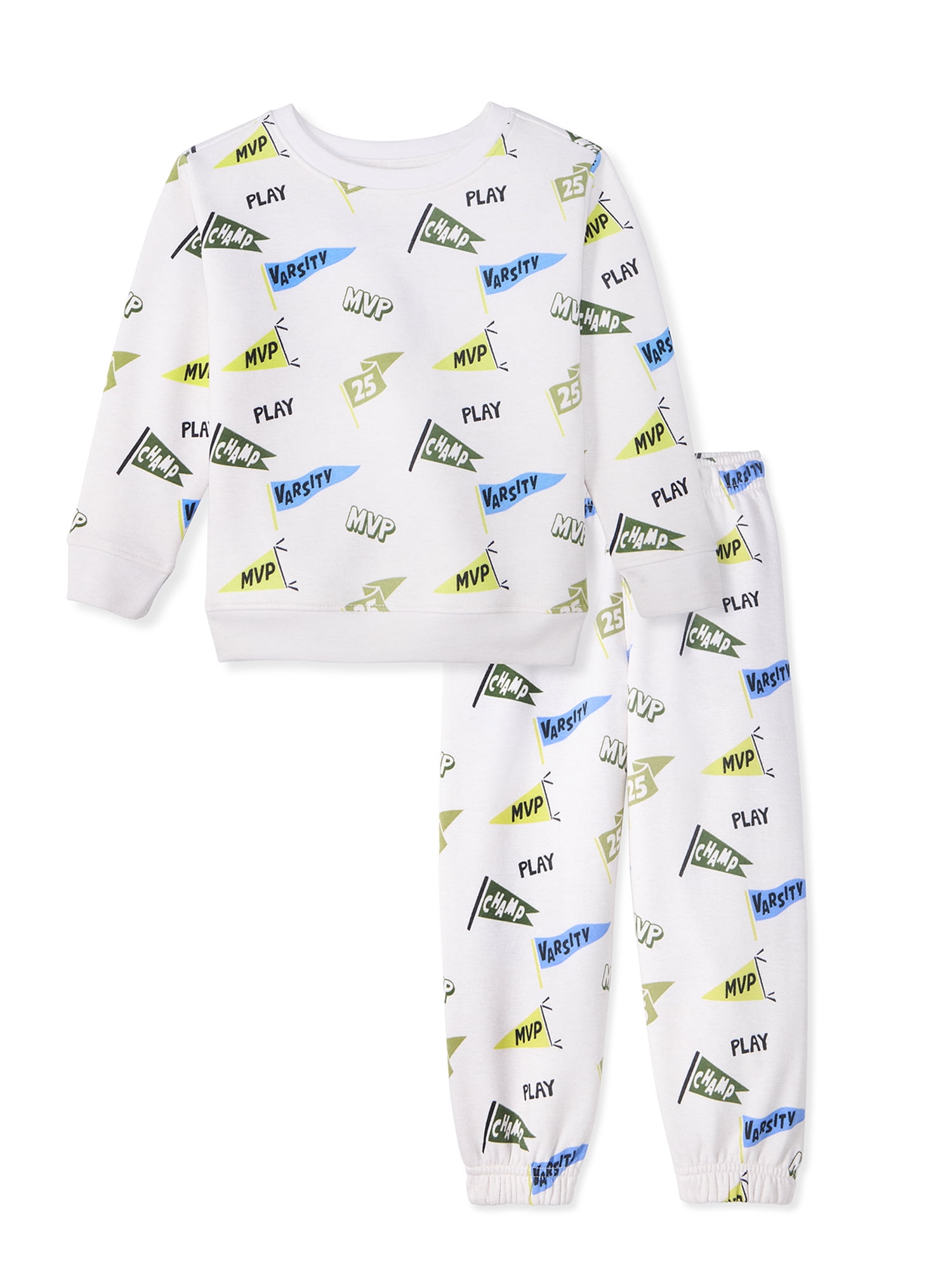 Garanimals Baby & Toddler Boys Fleece Outfit Set, Sweatshirt & Sweatpants, Sizes 0-6T