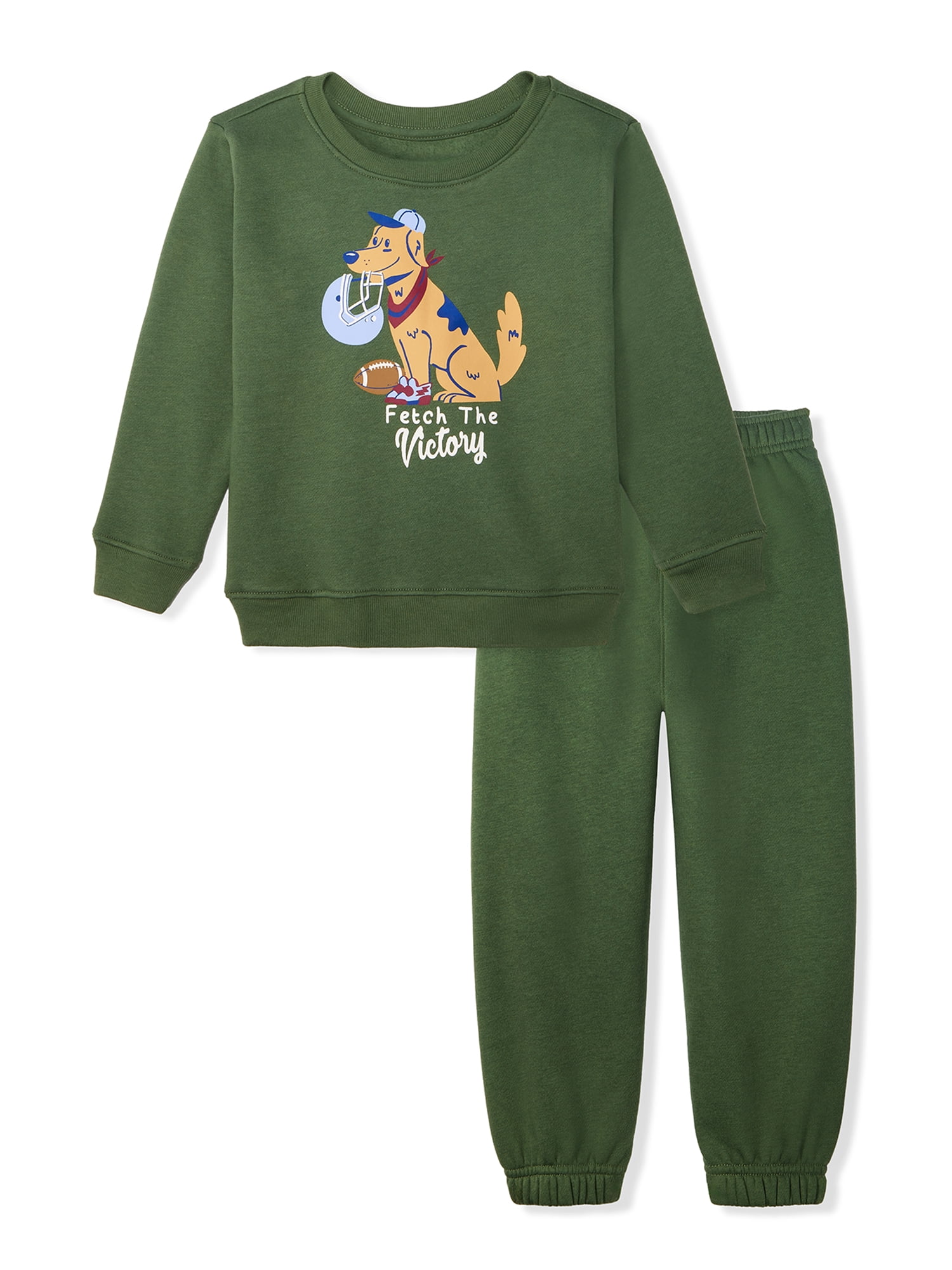 Garanimals Baby & Toddler Boys Fleece Outfit Set, Sweatshirt & Sweatpants, Sizes 0-6T