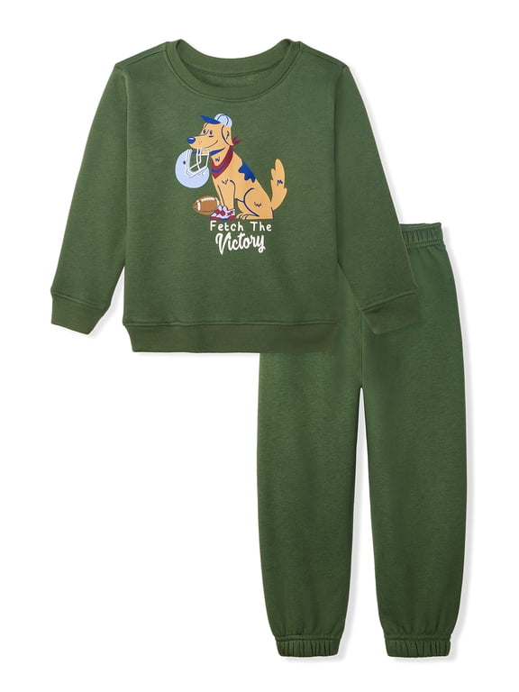 Baby & Toddler Boys Fleece Outfit Set, Sweatshirt & Sweatpants, Sizes 0-6T