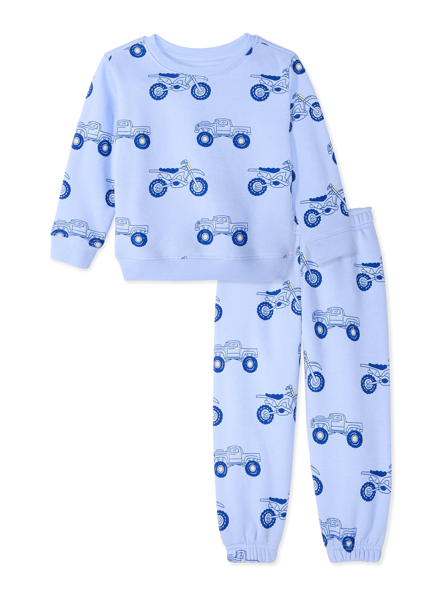Garanimals Baby & Toddler Boys Fleece Outfit Set, Sweatshirt & Sweatpants, Sizes 0-6T
