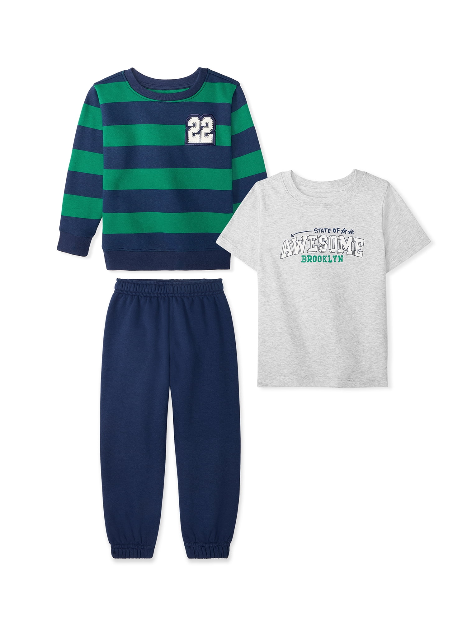 Garanimals Baby & Toddler Boy 3-Piece Outfit Set, Sizes 0-6T
