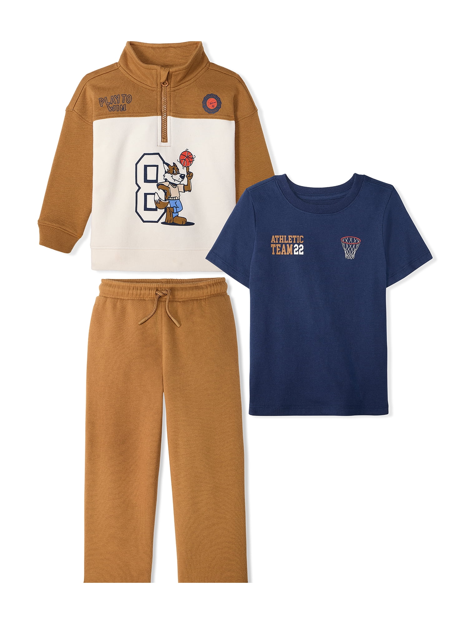 Garanimals Baby & Toddler Boy 3-Piece Outfit Set, Sizes 0-6T