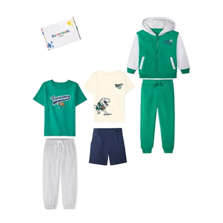Garanimals Baby & Toddler Boy 6-Piece Kid Pack Outfit Set, Sizes 0-6T