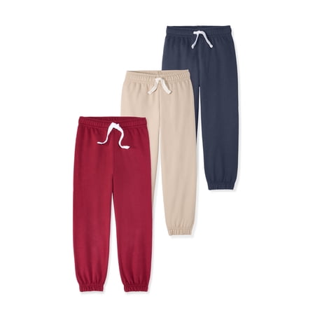 Garanimals Baby & Toddler Boys French Terry Pull-On Joggers, Single & 3-Pack, Sizes 0-6T