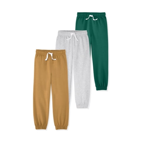 Garanimals Baby & Toddler Boys French Terry Pull-On Joggers, Single & 3-Pack, Sizes 0-6T