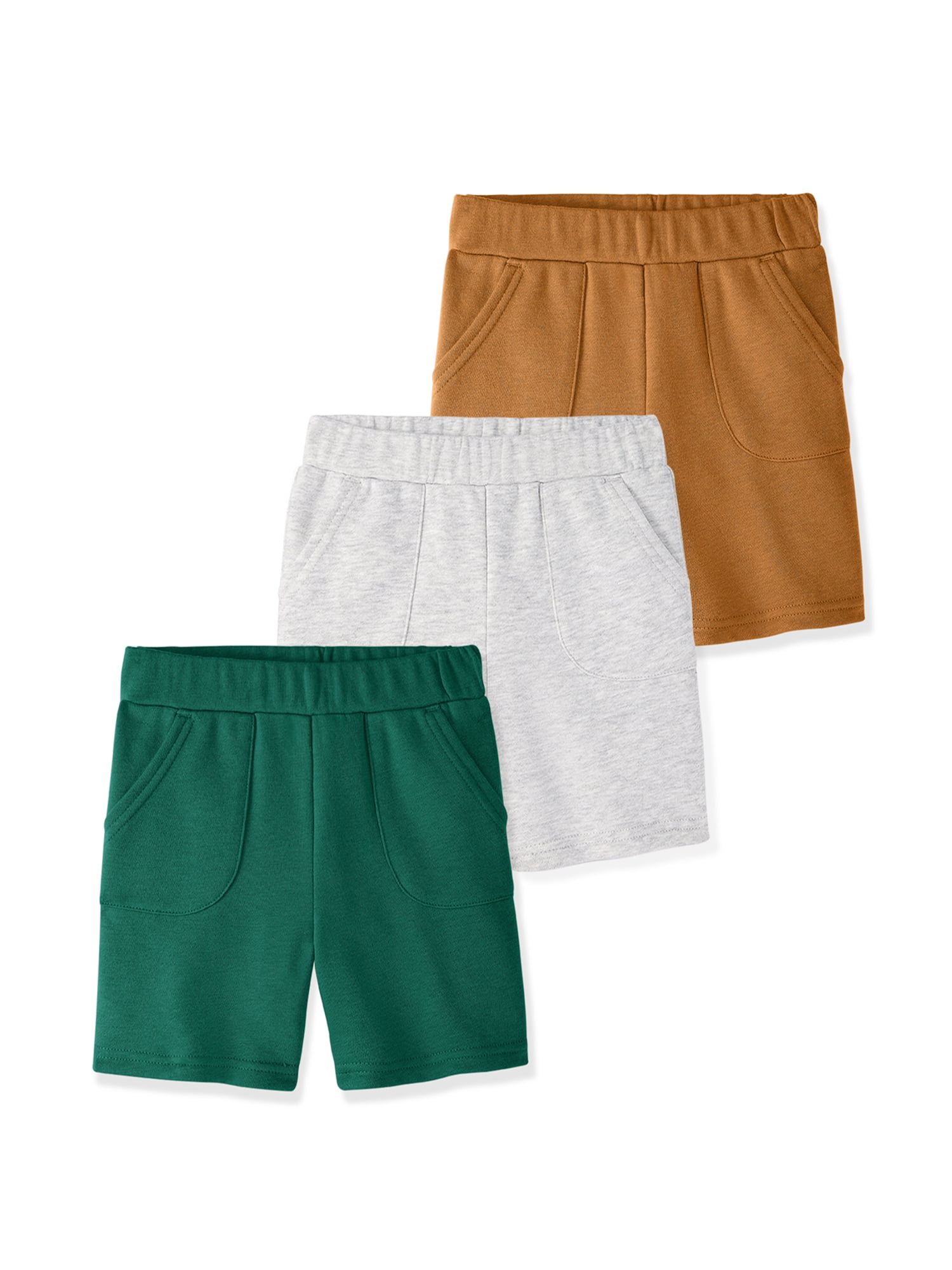 Garanimals Baby & Toddler Boys French Terry Pull-On Shorts, Single & 3-Pack, Sizes 0-6T