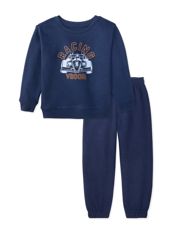 Baby & Toddler Boys Fleece Outfit Set, Sweatshirt & Sweatpants, Sizes 0-6T