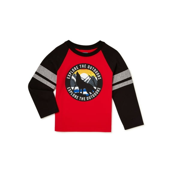 Garanimals Baby & Toddler Boys Long Sleeve Graphic T-Shirt, Sizes 12M-5T
