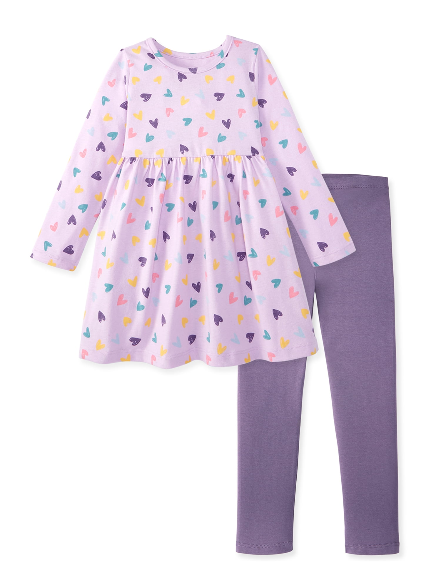 Garanimals Baby & Toddler Girl Dress 2-Piece Outfit Set, Sizes 0-6T