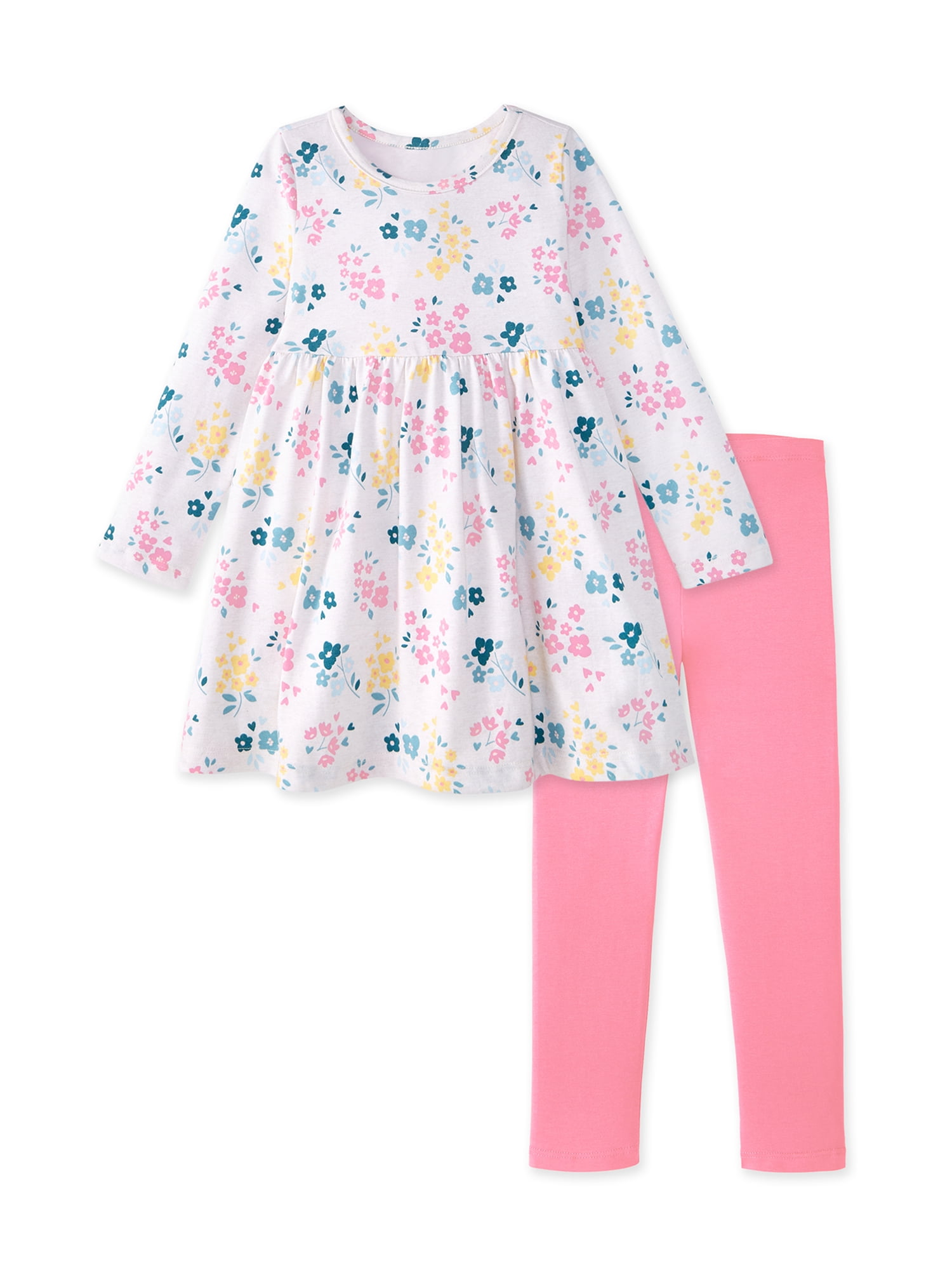 Garanimals Baby & Toddler Girl Dress 2-Piece Outfit Set, Sizes 0-6T