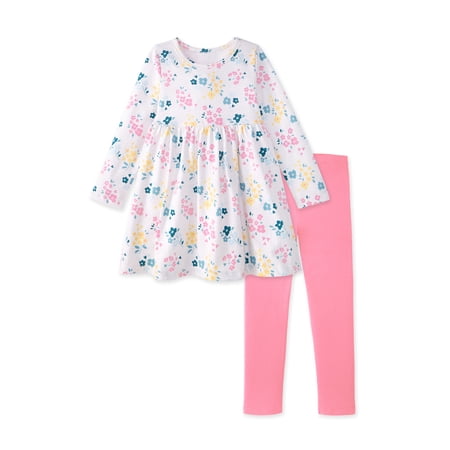 Garanimals Baby & Toddler Girl Dress 2-Piece Outfit Set, Sizes 0-6T