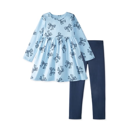 Garanimals Baby & Toddler Girl Dress 2-Piece Outfit Set, Sizes 0-6T