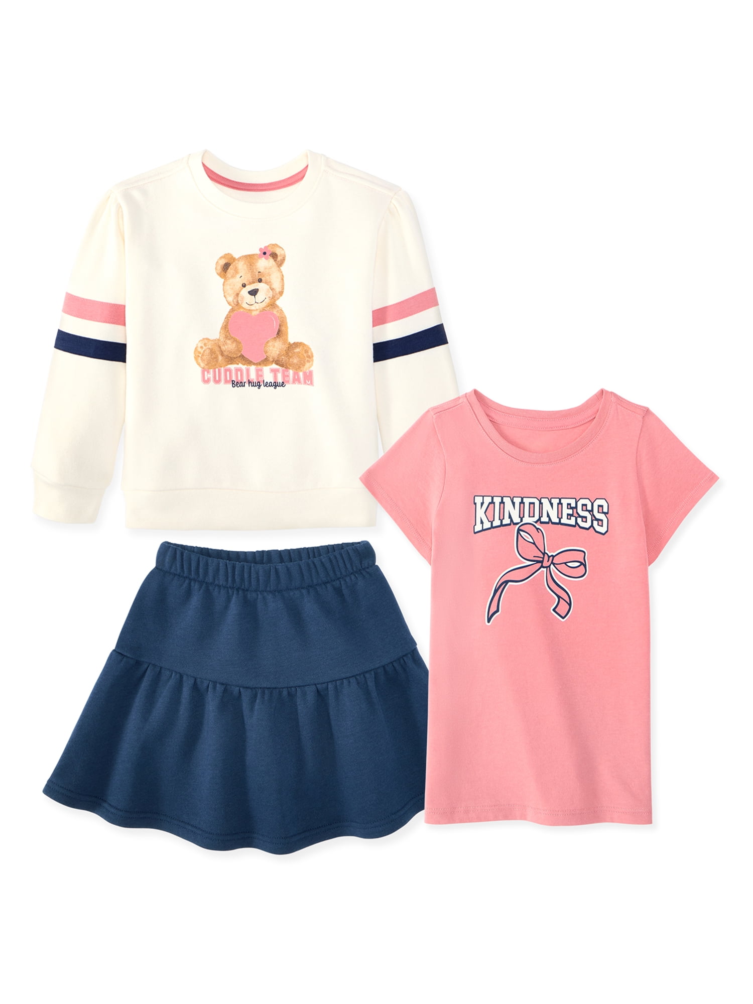 Garanimals Baby & Toddler Girl 3-Piece Outfit Set, Sizes 0-6T