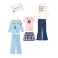 thumbnail image 1 of Garanimals Baby & Toddler Girl 6-Piece Kid Pack Outfit Set, Sizes 0-6T, 1 of 13