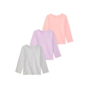 Garanimals Baby & Toddler Girl Long Sleeve Shirts, Single & 3-Pack, Sizes 0-6T