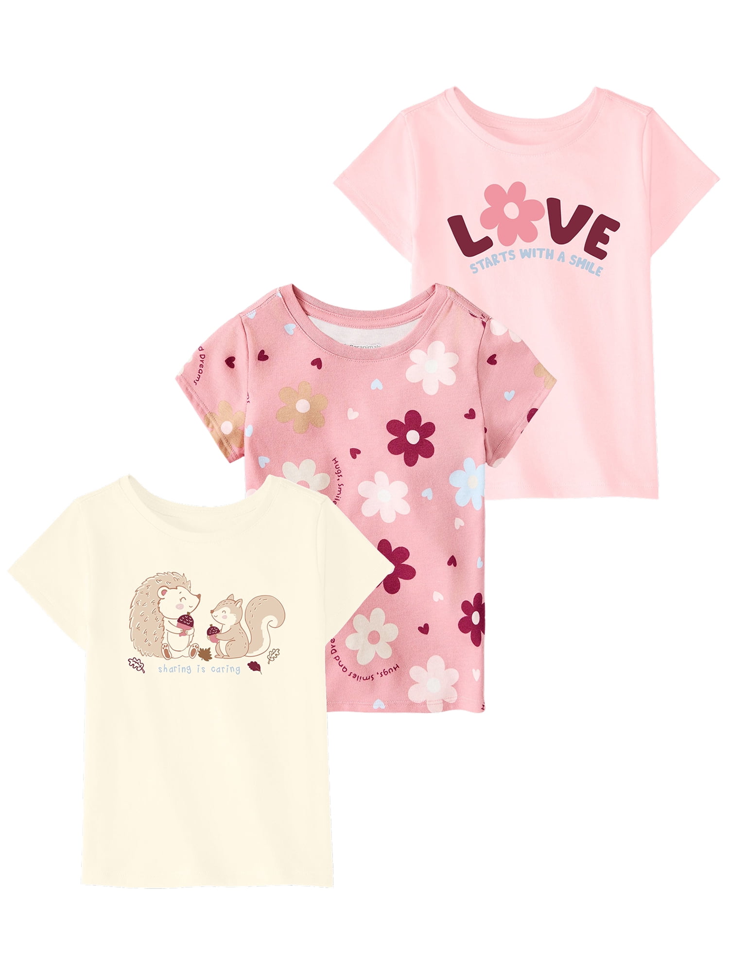 Garanimals Baby & Toddler Girl Shirts Single & 3-Pack Sizes Tee 0-6T