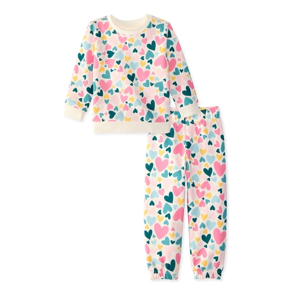 Garanimals Baby & Toddler Girl Outfit Set, 2-Piece Fleece, Sizes 0-6T