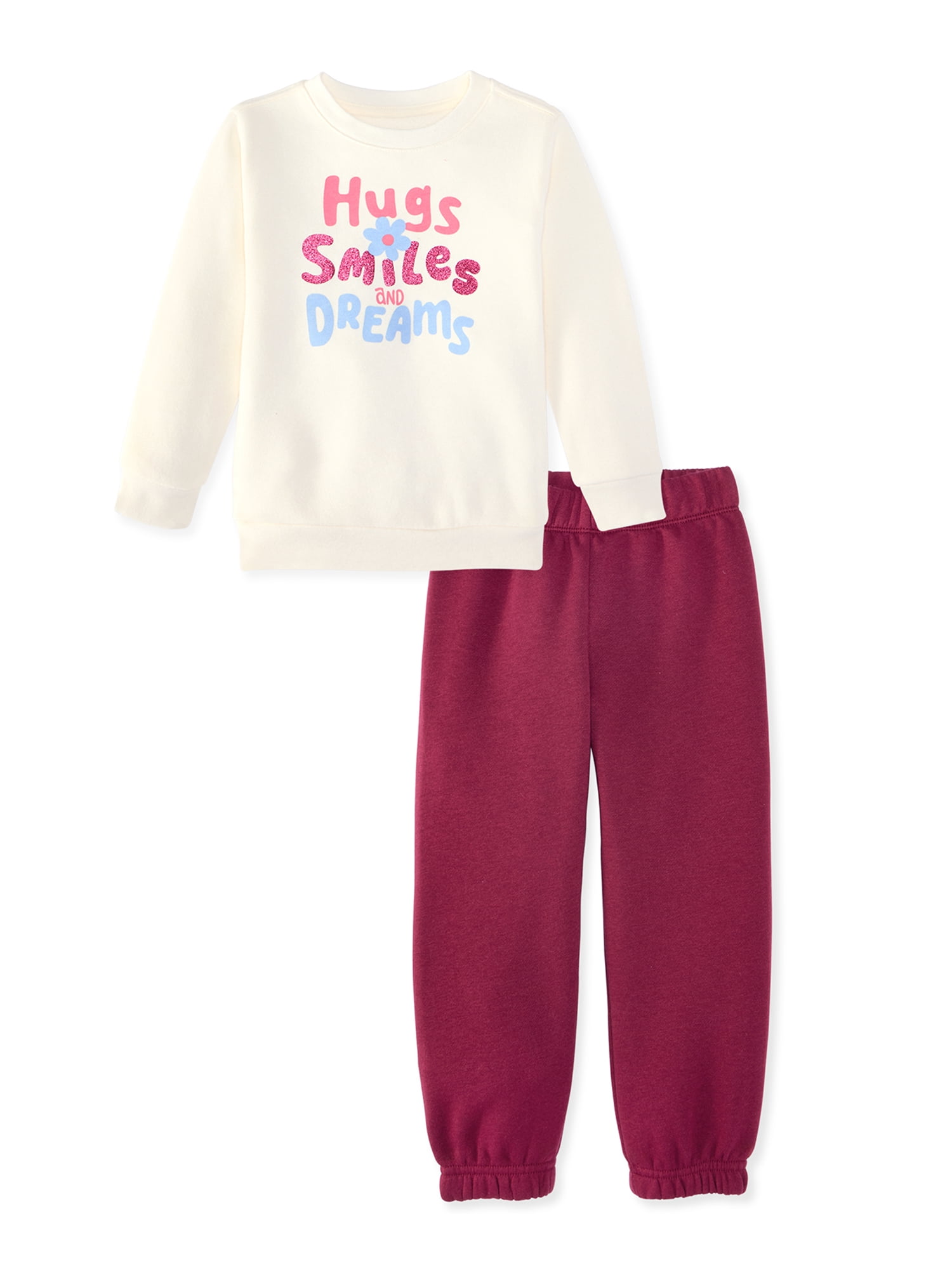 Garanimals Baby & Toddler Girl Outfit Set, 2-Piece Fleece, Sizes 0-6T