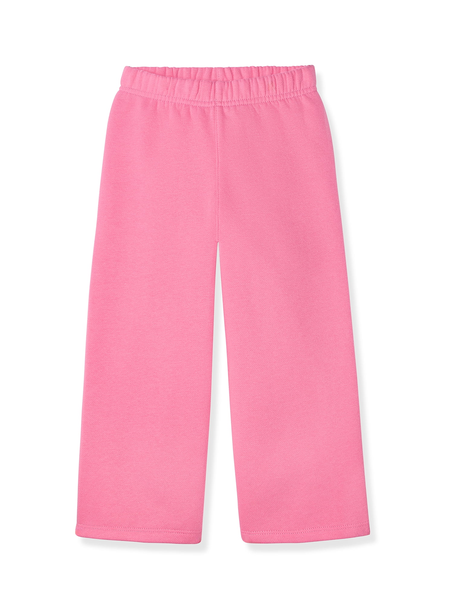 Garanimals Baby & Toddler Girls Fleece Sweatpants, Wide Leg, Sizes 0-6T