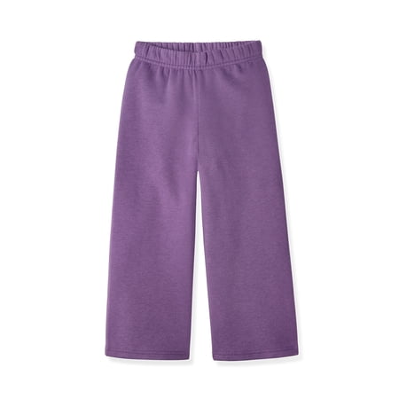 Garanimals Baby & Toddler Girls Fleece Sweatpants, Wide Leg, Sizes 0-6T