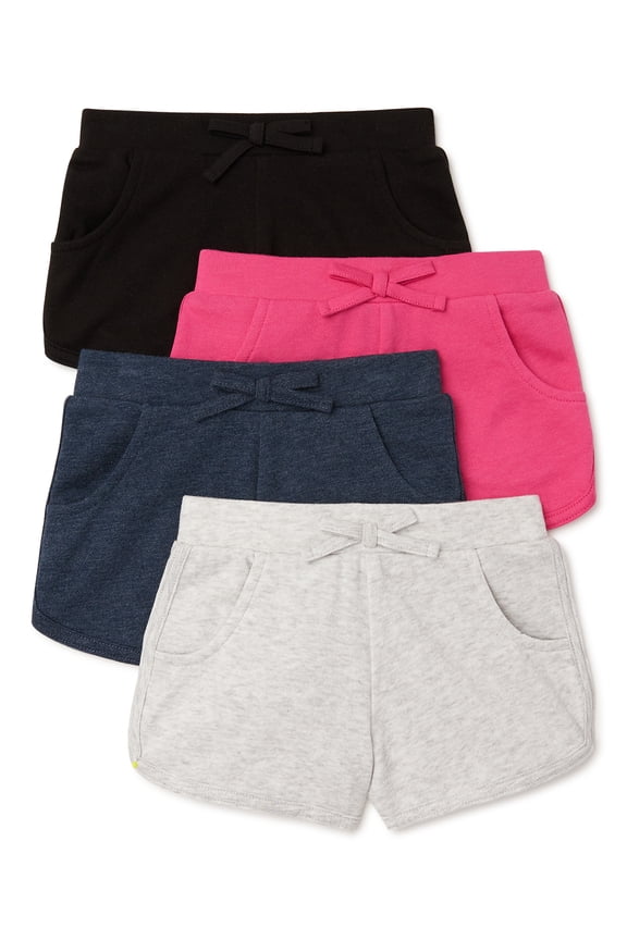 Baby & Toddler Girls’ Dolphin Shorts Multipack, 4-Pack, Sizes 12M-5T