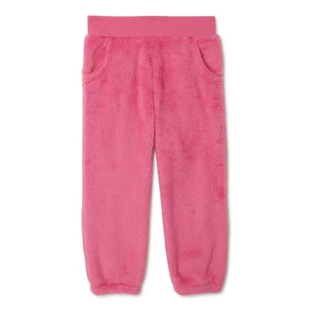 Garanimals Baby & Toddler Girls’ Furry Jogger Pants, Sizes 12M-5T
