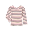 thumbnail image 1 of Garanimals Baby & Toddler Girls Stripe Ribbed Long Sleeve Tee, 12M-5T, 1 of 3