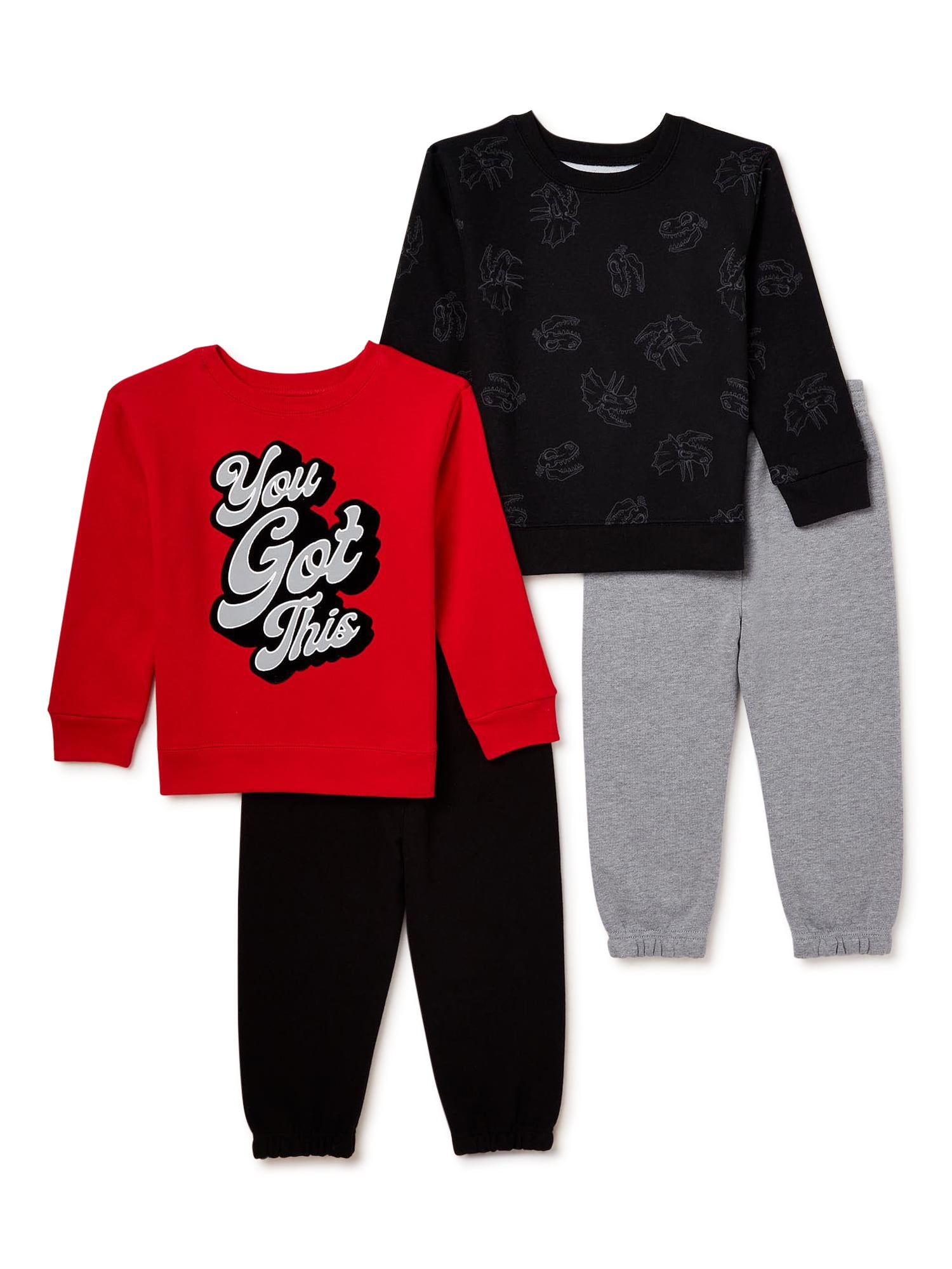 Garanimals Baby and Toddler Boy Fleece Sweatshirt and Sweatpants Outfit