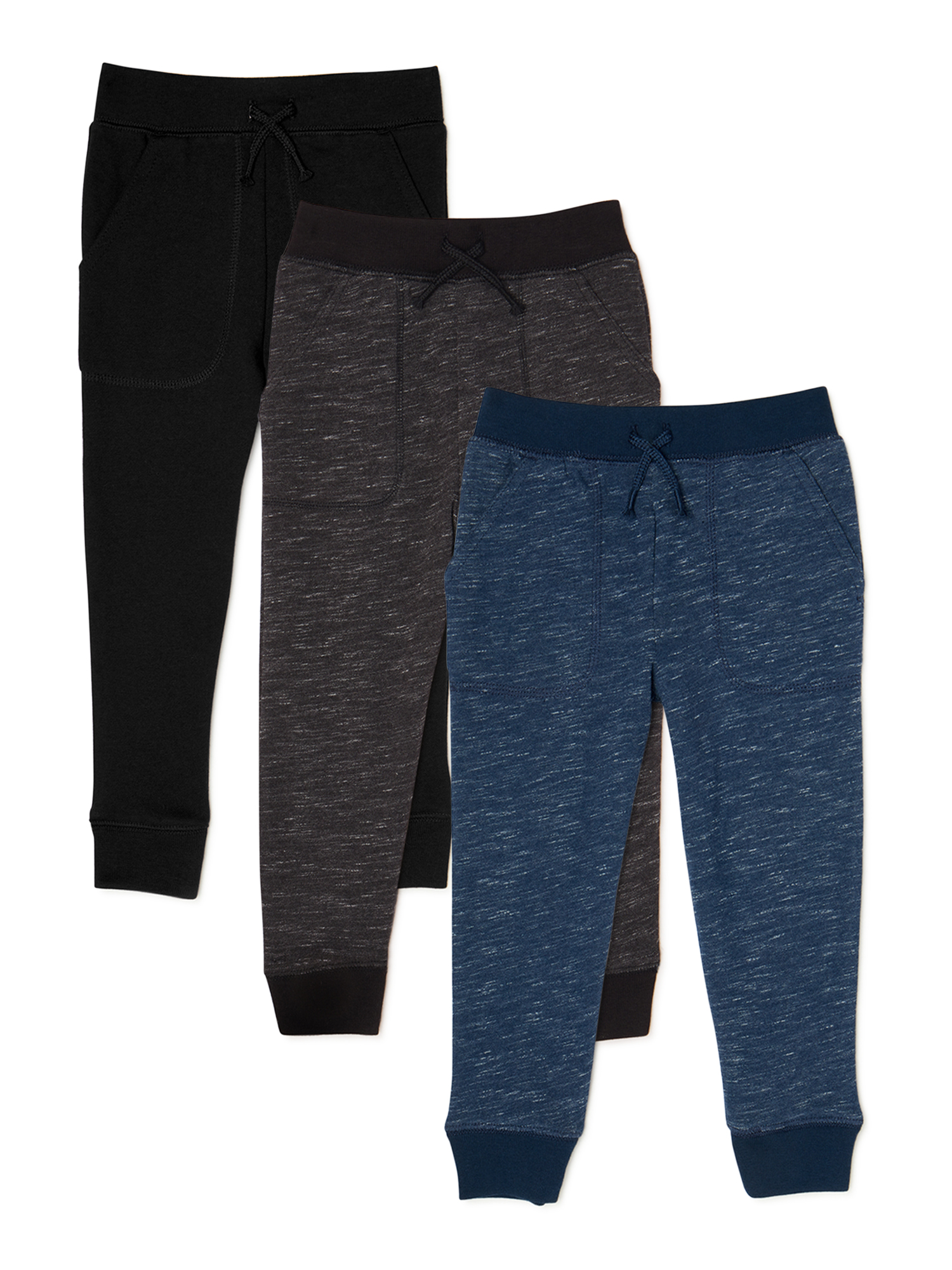 Garanimals Baby and Toddler Boy French Terry Jogger Pants, 3Pack