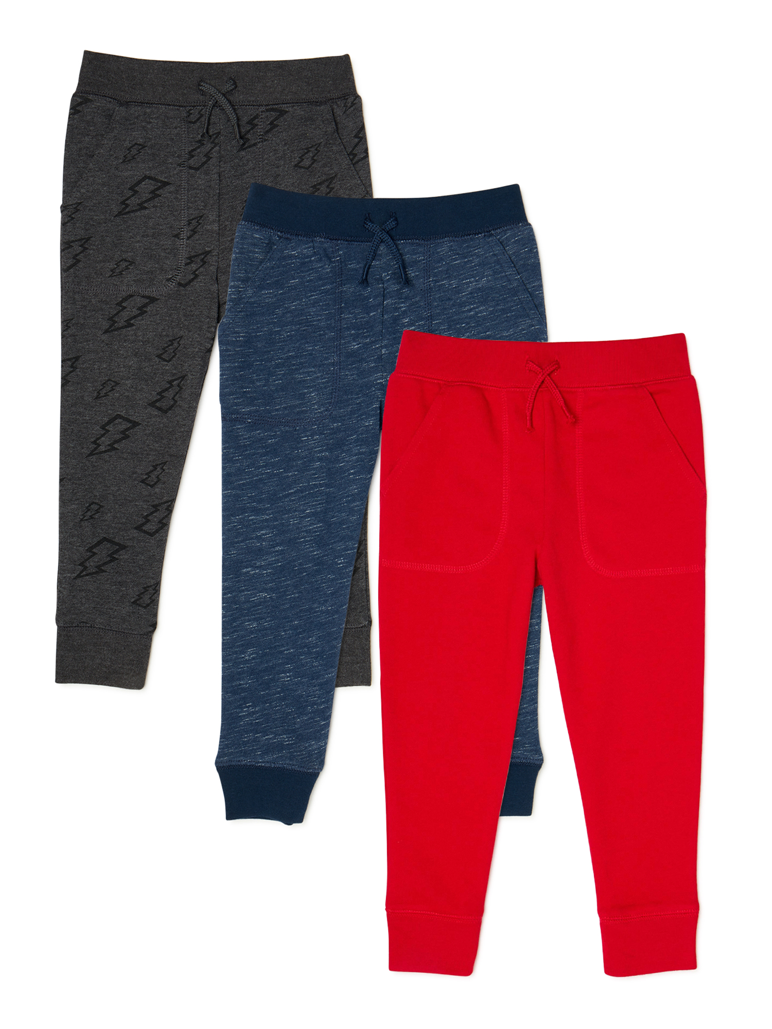 Garanimals Baby and Toddler Boy French Terry Jogger Pants, 3Pack