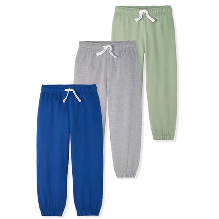 Garanimals Baby & Toddler Boys French Terry Pull-On Joggers, Single & 3-Pack, Sizes 0-6T