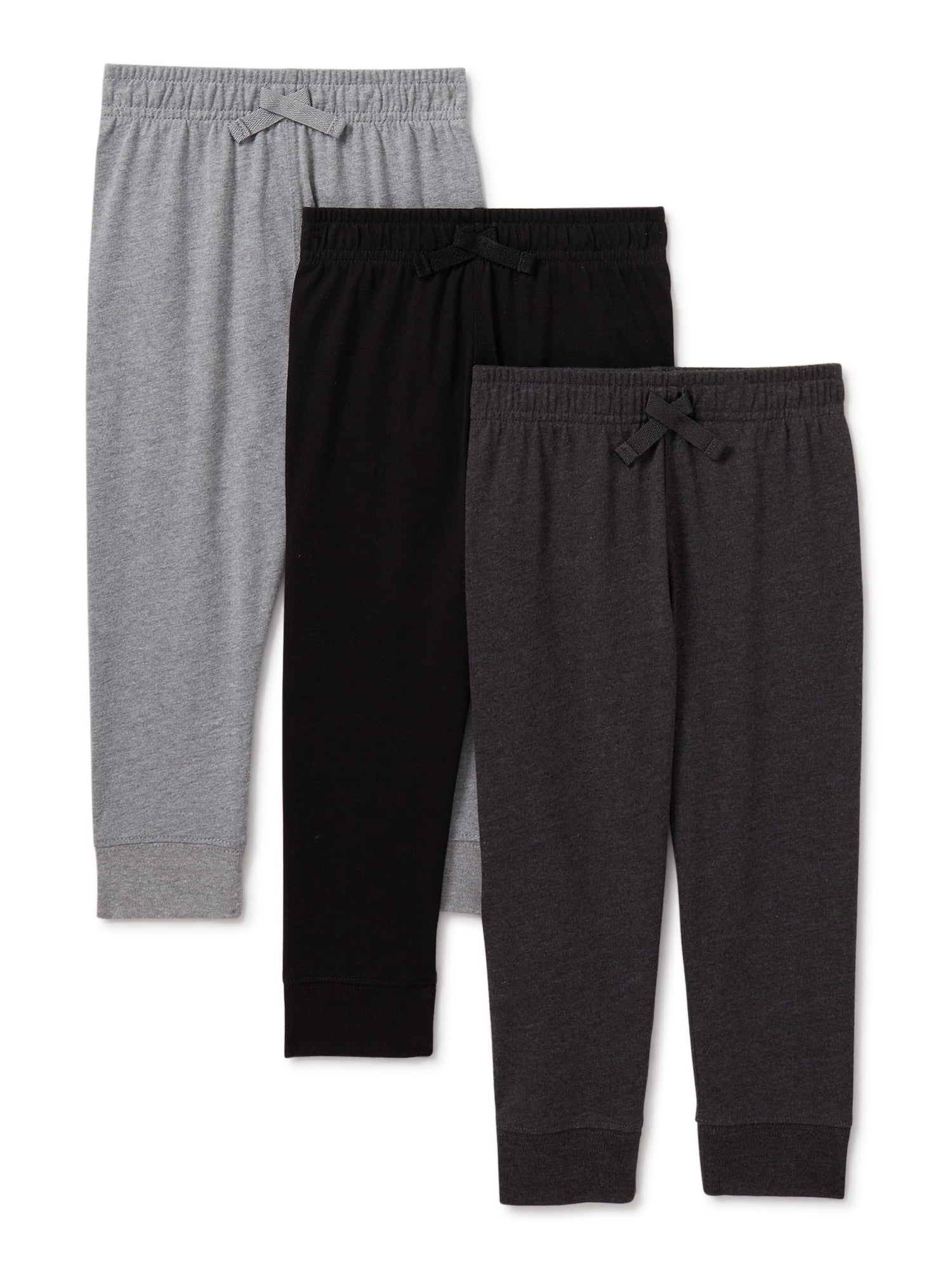 Garanimals Baby and Toddler Boy Jogger Pants Multipack, 3Pack, Sizes