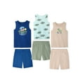 thumbnail image 1 of Garanimals Baby & Toddler Boy Cotton 6-Piece Outfit Sets,Graphic Tops & Pull-On Bottoms, 0M–6T, 1 of 10