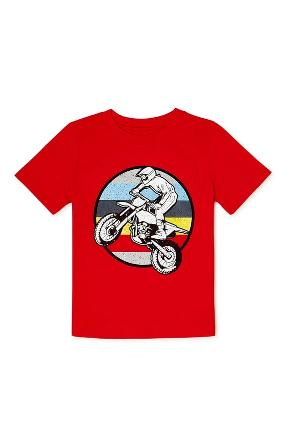 Baby and Toddler Boy Short Sleeve Graphic T-Shirt, Sizes 12M-5T
