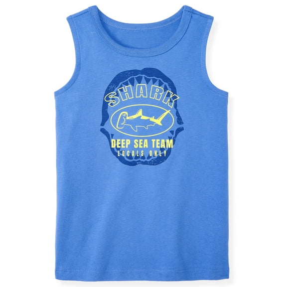 Garanimals Baby & Toddler Boy Cotton Graphic Tank Top, 18M–6T