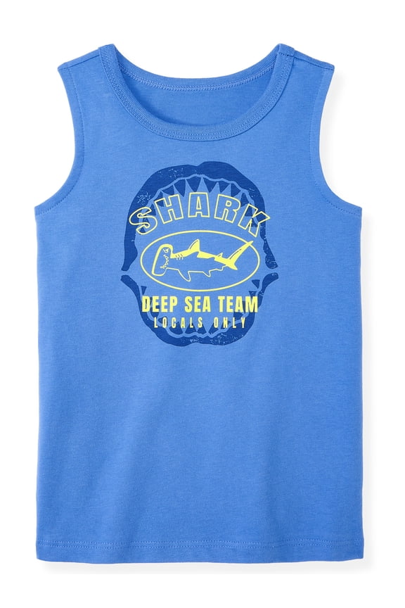 Baby & Toddler Boy Cotton Graphic Tank Top, 0M–6T