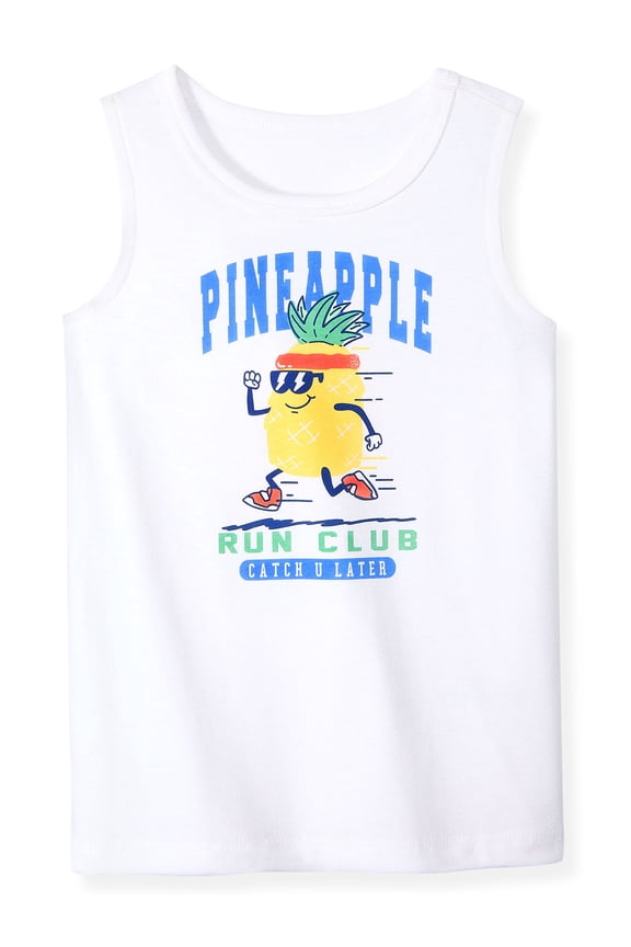 Baby & Toddler Boy Cotton Graphic Tank Top, 0M–6T