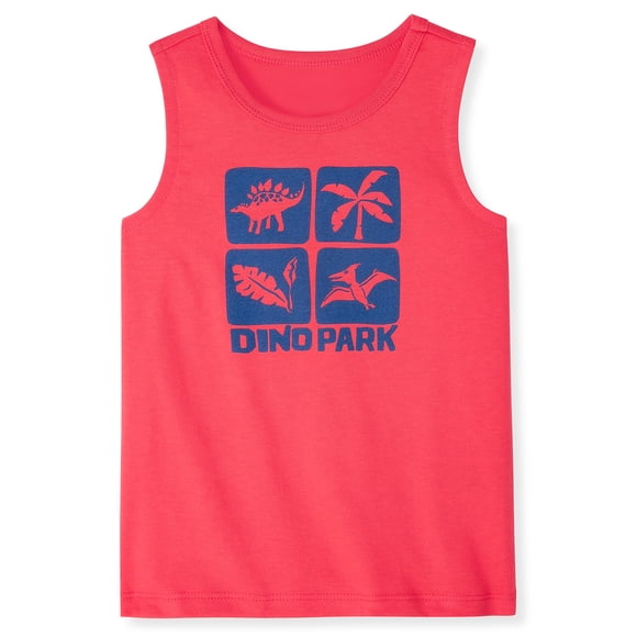Garanimals Baby & Toddler Boy Cotton Graphic Tank Top, 0M–6T