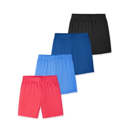 Garanimals Newborn, Baby & Toddler Boy Lightweight Active Shorts 4-Pack, Sizes 0-6T