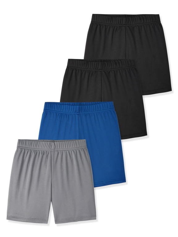 Newborn, Baby & Toddler Boy Lightweight Active Shorts, 4-Pack, Sizes 0-6T