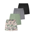 thumbnail image 1 of Garanimals Newborn, Baby & Toddler Boy Lightweight Active Shorts, Mesh & Solid, 4-Pack, Sizes 0-6T, 1 of 8