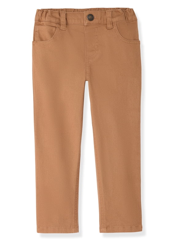 Baby & Toddler Boys Straight Leg Twill Pants, 0M–6T